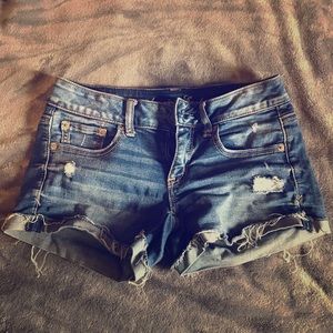 American Eagle Super Stretch Blue Jean Shorts